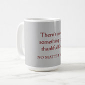 immer dankbar - Tasse (Vorderseite Links)