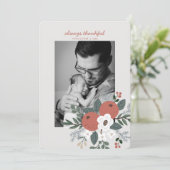 Immer dankbares Erntedank Foto Feiertagskarte (Stehend Vorderseite)