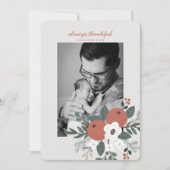 Immer dankbares Erntedank Foto Feiertagskarte (Vorderseite)