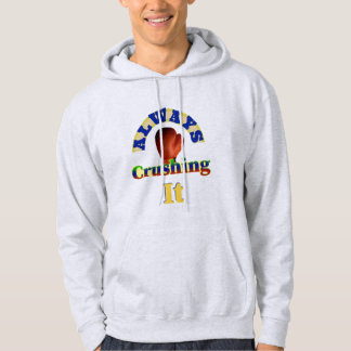 Immer das Abbrechen des Handschuhdesigns Hoodie