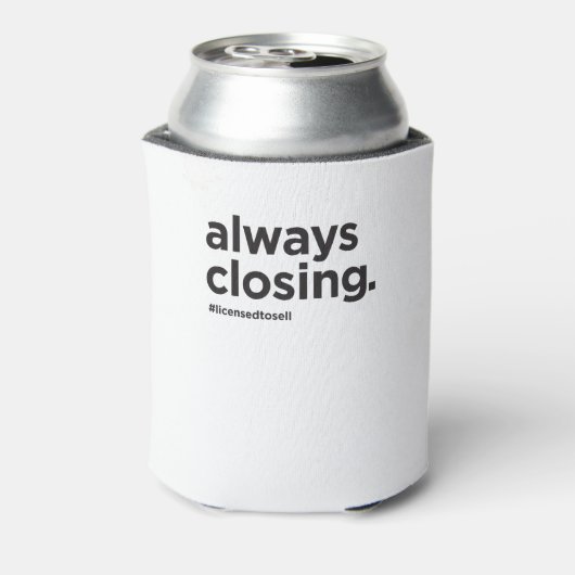 Immer das Funny Real Anwesen Slogan schließen Dosenkühler (Kanne Rückseite)