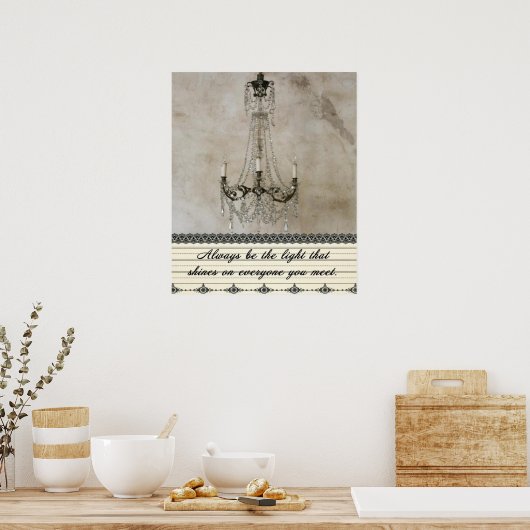 Immer das Licht sein Poster (Küche)