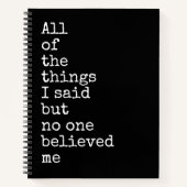 Immer das richtige SpiralNotebook Notizblock (Vorderseite)