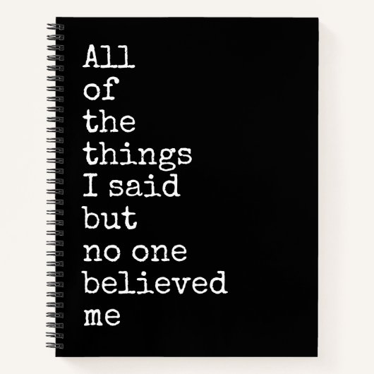 Immer das richtige SpiralNotebook Notizblock (Vorderseite)