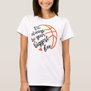 Immer dein größter Fan Basketball-Herzen Spieltag T-Shirt