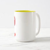 ❤️ "Immer Dein" Romantischer Kaffeebecher Zweifarbige Tasse (VorderseiteRechts)