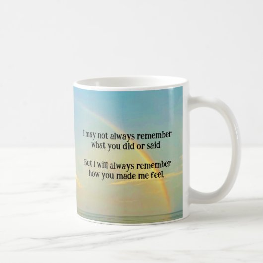 "Immer denken" Kaffeetasse (Rechts)