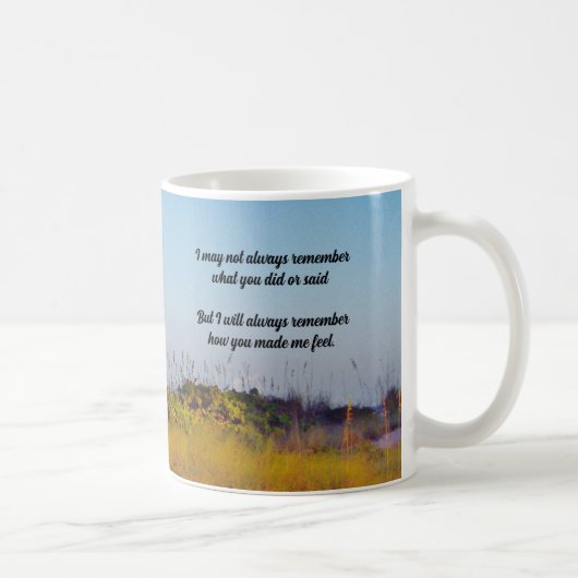 "Immer denken" Kaffeetasse (Rechts)