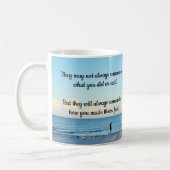 "Immer denken" Kaffeetasse (Links)