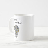 Immer denkend kaffeetasse (Vorderseite Links)