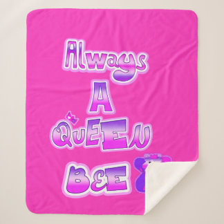 Immer die Bienenkönigin heiß rosa Sherpadecke
