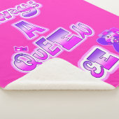 Immer die Bienenkönigin heiß rosa Sherpadecke (3/4)