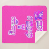 Immer die Bienenkönigin heiß rosa Sherpadecke (Vorderseite (Horizontal))