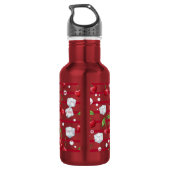 Immer die Kirsche hinzufügen Edelstahlflasche (Rückseite)