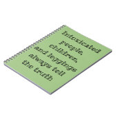 Immer die Wahrheit sagen Notizblock (Linke Seite)