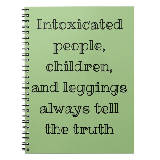 Immer die Wahrheit sagen Notizblock (Vorderseite)