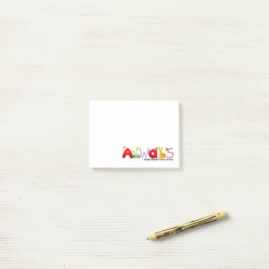 Immer die wunderbarste Zeit-klebrigen Anmerkungen Post-it Klebezettel (Auf Schreibtisch)