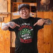 Immer doppelt so wie ein Boss - Dart Player T-Shirt