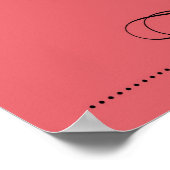 immer du, immer meine, immer unsere, drucken, kora poster (Ecke)