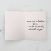 Immer du mich für immer feiertagskarte (Innenseite)