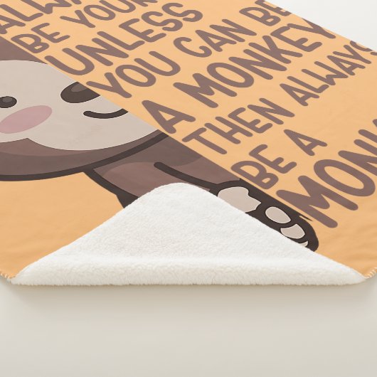 immer du selbst sein, außer du kannst ein Affenapp Sherpadecke (3/4)