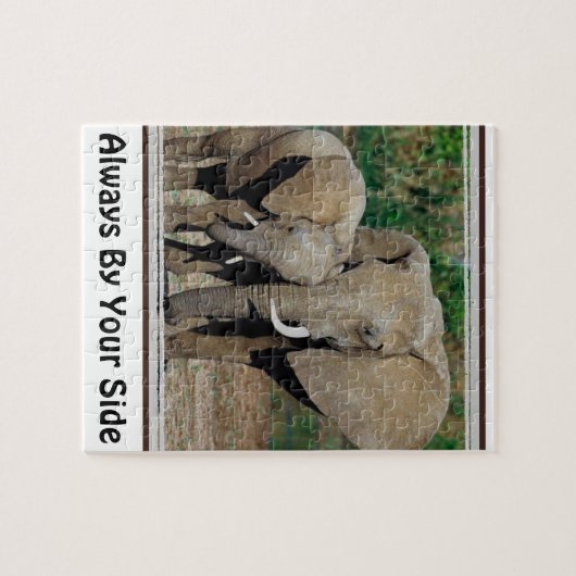 Immer durch Ihre Seitenelefanten Puzzle (Horizontal)