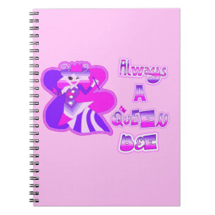 Immer ein Baby-Pink-Spiralnotebook mit Königin Notizblock