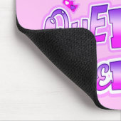 Immer ein Baby-Rosa der Königin Mousepad (Ecke)
