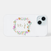 Immer ein Buch Mädchen iPhone 15 Hülle (Rückseite (Horizontal))