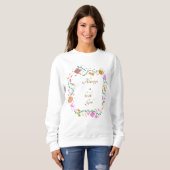 Immer ein Buch Mädchen Sweatshirt (Vorne ganz)