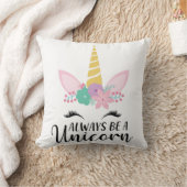 immer ein Einhornpilot sein Kissen (Decke)