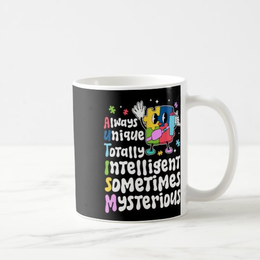 Immer ein einzigartiges intelligentes Autismus-Bew Kaffeetasse (Rechts)