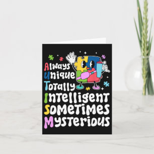 Immer ein einzigartiges intelligentes Autismus-Bew Karte