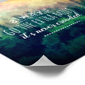 immer ein Extra-Meilenkartenangebot machen Poster (Ecke)