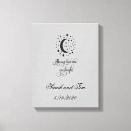 Immer ein gutes Hochzeitsgeschenk für die Nacht kü Leinwanddruck