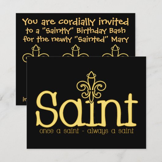 Immer ein HEILIGES Einladung (Vorne/Hinten)