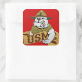 Immer ein Meer Quadratischer Aufkleber (Tasche)