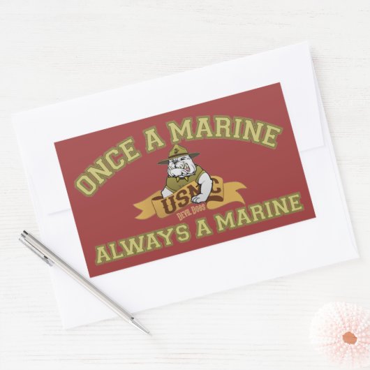 Immer ein Meer Rechteckiger Aufkleber (Umschlag)