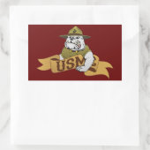 Immer ein Meer Rechteckiger Aufkleber (Tasche)