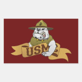 Immer ein Meer Rechteckiger Aufkleber (Vorderseite)