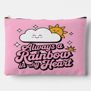 Immer ein Regenbogen Druck Nähtasche Zubehörtasche