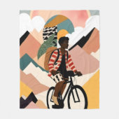 Immer ein Reisender Fleecedecke (Vorderseite)