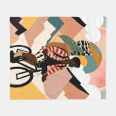 Immer ein Reisender Fleecedecke (Vorderseite (Horizontal))