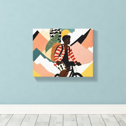 Immer ein Reisender Leinwanddruck (Insitu (Holzboden))