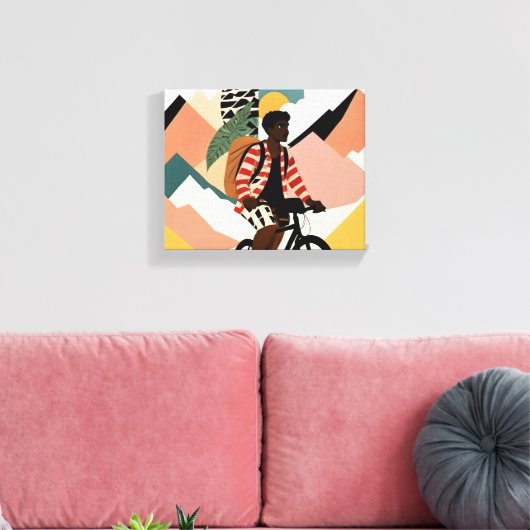 Immer ein Reisender Leinwanddruck (Insitu (Wohnzimmer))