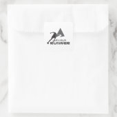 Immer ein Runner Quadratischer Aufkleber (Tasche)