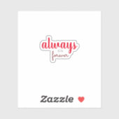 Immer ein trendiger ästhetischer Sticker (Blatt)