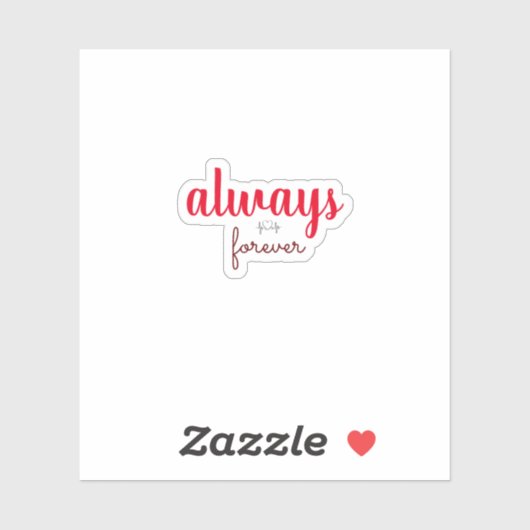 Immer ein trendiger ästhetischer Sticker (Blatt)