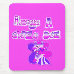 Immer eine Bienenkönigin heiß rosa Mousepad