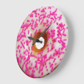 Immer eine gute Zeit für Donut Große Wanduhr (Winkel)